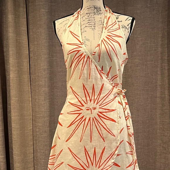 VRG GRL halter style wrap beach dress, size 4 - Picture 1 of 4